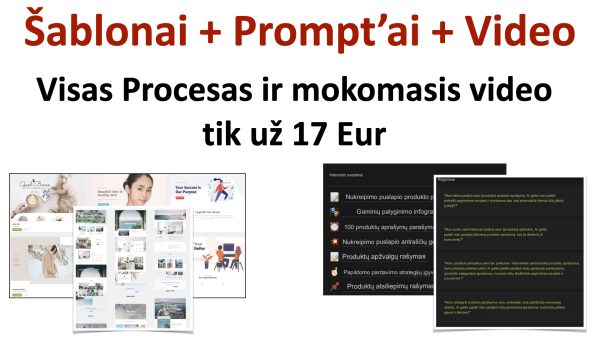 Puslapio kūrimas šablonais ir turinio generavimo ChatGPT PROMPTAI (užklausos) - Image 3